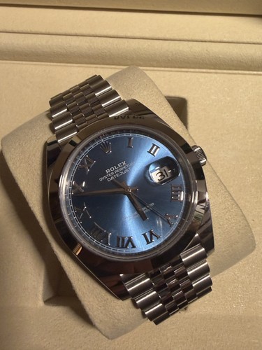 Rolex datejust blau - rolex, 41