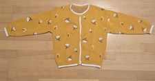 Mädchen Strickjacke Senfgelb