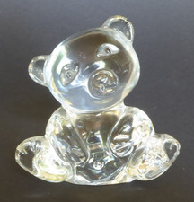 schwere Glasfigur Teddy Bär