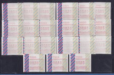 Australien Frama-ATM 1984 Balken Serie 7 Postcodes 2000-7000 je Satz 30-40-85 **