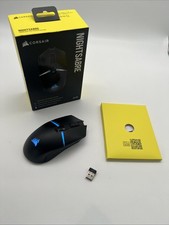 Corsair NIGHTSABRE RGB Wireless Gaming Maus 26000 DPI 11 Tasten Schwarz