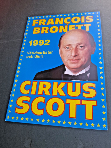 1992 programm cirkus scott - 1992, (s)