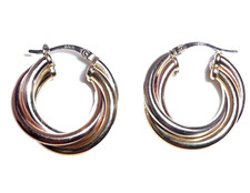 Tricolor 585 White Gold