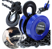 Kettenzug Handwinde 1T 2,5m Flaschenzug Seilwinde Lastenheber Werkstatt Mobil