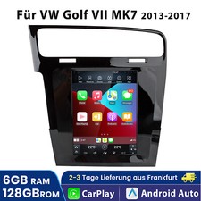 6+128GB Android 13 Autoradio GPS Nav Carplay WIFI  Für VW Golf VII MK7 2013-2017