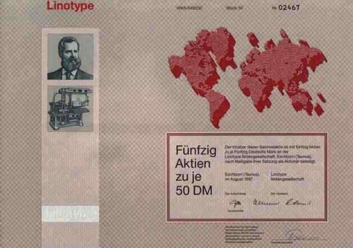 Linotype eschborn 1987 - ag,