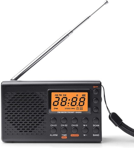 Tragbares radio schwarz - radio,