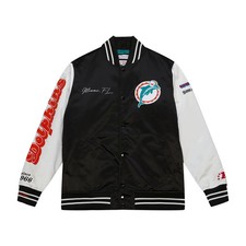 Miami Dolphins NFL Mitchell & Ness Team Origins Varsity Satin Jacke