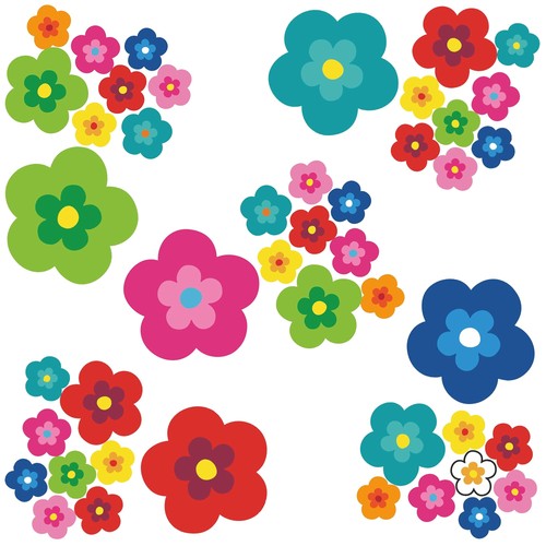 Prilblumen aufkleber 45er set - prilblumen,