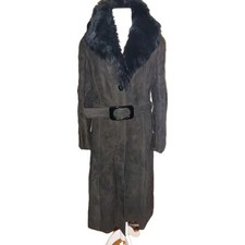  Lammfellmantel Wildleder