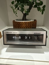 Vintage Dıgımat Klappzahlenwecker flip clock Uhr 70er Jahre MEISTER ANKER