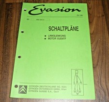 CITROEN EVASION 1995 Elektrische Schaltpläne Motor XUD9TF WERKSTATT HANDBUCH