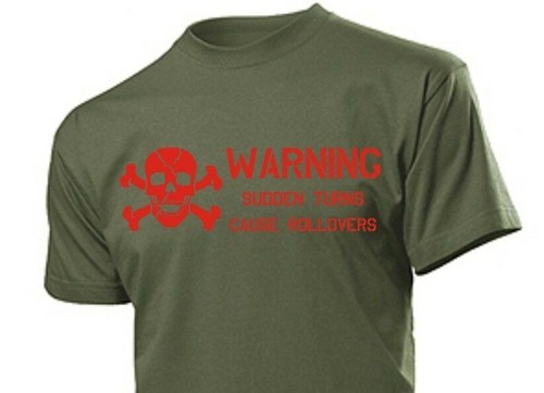 Shirt warning rollover - t-shirt, "warning