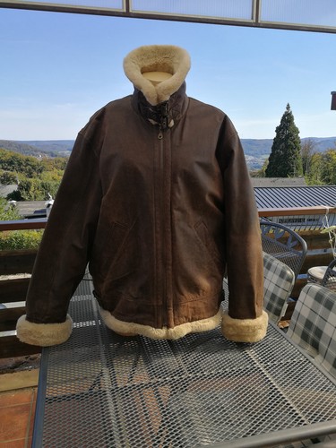 Herren leder piloten jacke - herren,