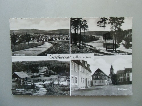 Ansichtskarte geschwenda - ansichtskarte, i