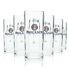 6x Paulaner Bier Glas 0,5l