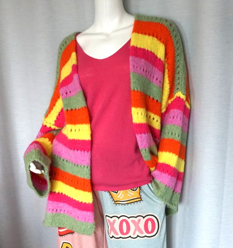 Hippie strickjacke grobstrick - hippie,
