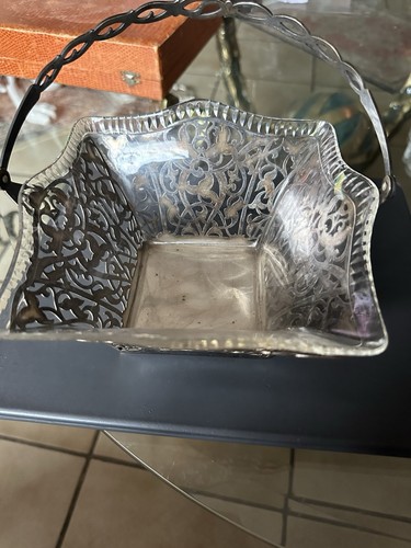 Versilberte schale korb mit - schale/korb,