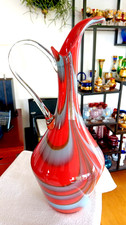 XL Große Glas Vase -OPALINE