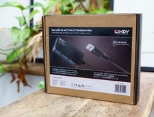 Lindy 10M USB 3.0 Active Extension Pro | Long Distance 4-Port USB 3.0 Hub