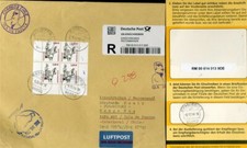 101007) Bund Blg mit SB-Einschreiben, mit Nr. 2314 Bamberg (VB) zur Osterinsel