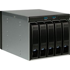 Chenbro StorageKit 3x 5,25" -> 5x 3,5", Einbaurahmen, schwarz