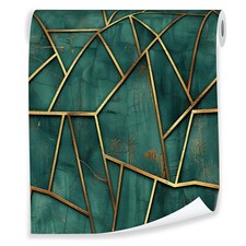 Vliestapete Grün Art Deco