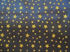 SATIN Stoff blau Glitzer