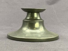 FLACHER ZINN KERZENLEUCHTER