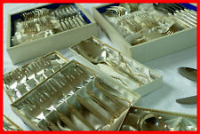 Kleeblatt Arkadia Besteck Set - 100g Silberauflage für 12 Personen