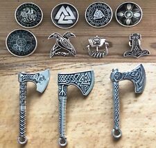 Pin Anstecker Wikingerschiff Thorshammer Raben Schild Wotan Sleipmir Axt A2.13ff