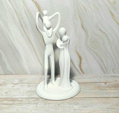 Skulptur familie mit kinder - mit,