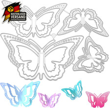 4 Stück 3D Schmetterling