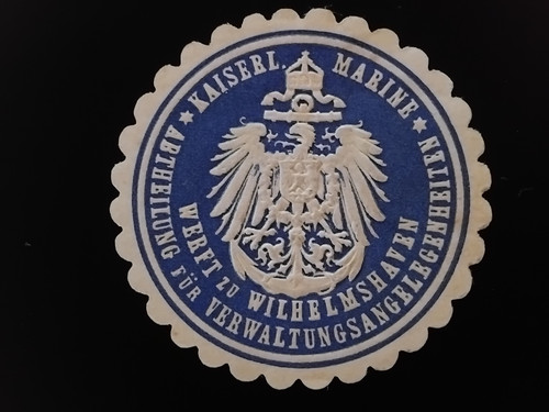 Siegelmarke kaiserliche marine - siegelmarke,