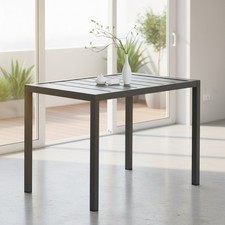 Gartentisch aluminium beistell - aluminium,