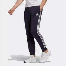 Adidas Hose Essentials French Terry TC 3-Stripes, Herren - (Legend Ink/Weiß