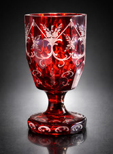 Alter böhmischer GLASBECHER