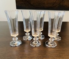 6 x  Vintage Sektgläser Josephinenhütte alte Kristall Gläser Sektkelche