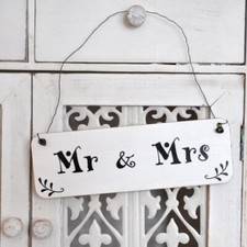 Vintage-Schild MR & MRS