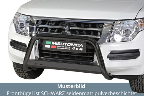 Frontbügel edelstahl schwarz - edelstahl,