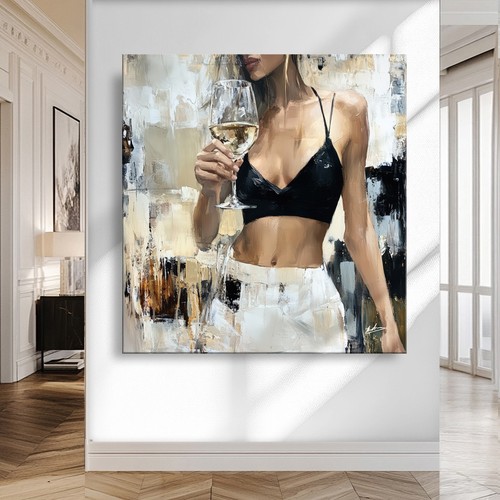 Sexy frau mit glas - mit, wein