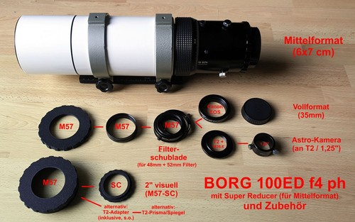 Borg 100ed apo - 100ed, f/4