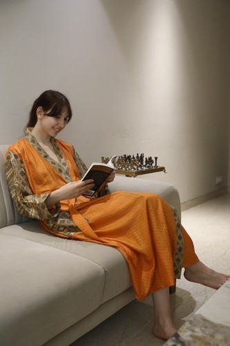 Reine seide gelb - reine, kimono