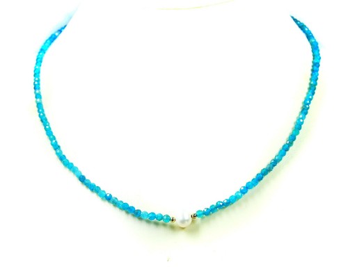 Apatit kette facettierter - apatit,