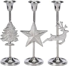 Kerzenhalter Silber Alu