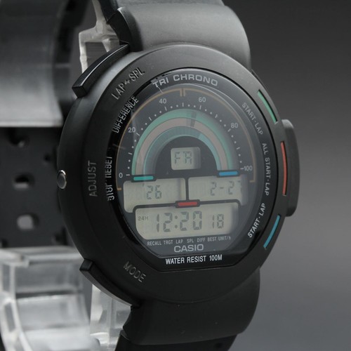 Vintage casio tri chrono - vintage,