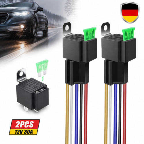 Kfz relais 12v - 30a, 5-polig
