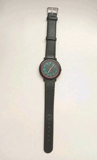 Vintage 90er Audi Werbeuhr Echtleder Armbanduhr Freizeit Schweizer Uhrwerk 