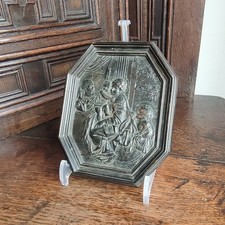 Feine antike Bronze achteckige