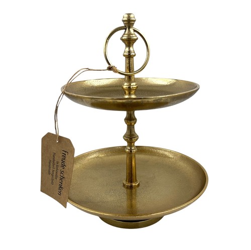 Luxus stöckige etagere gold - 2-stöckige,